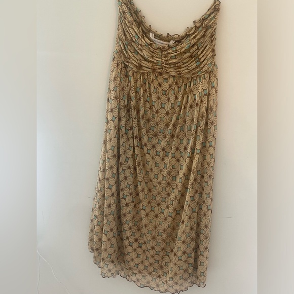 Strapless silk Diane von Furstenberg mini dress - Picture 3 of 3